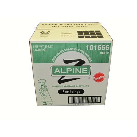 Alpine Alpine ZT Icing Shortening 50lbs 101666 M8